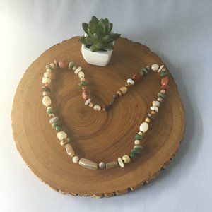 Multi rock Beaded Neckalce